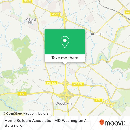 Home Builders Association MD map