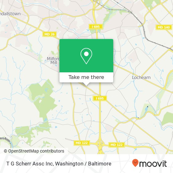 T G Scherr Assc Inc map