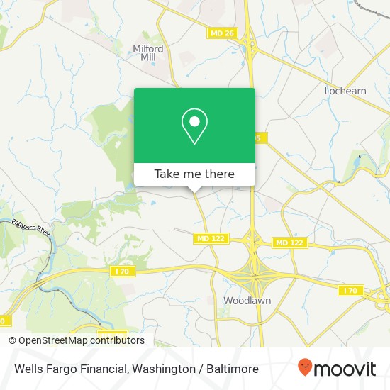 Wells Fargo Financial map