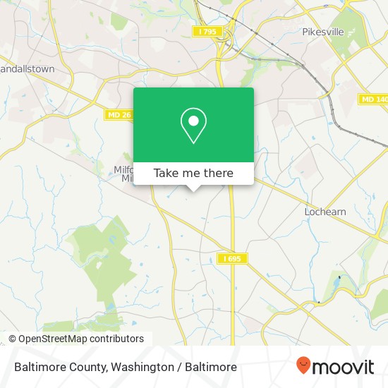 Mapa de Baltimore County