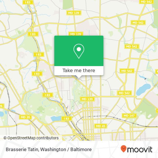 Brasserie Tatin map