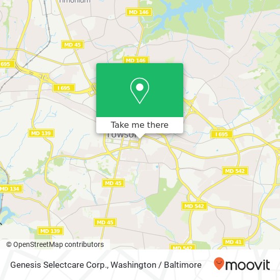 Genesis Selectcare Corp. map