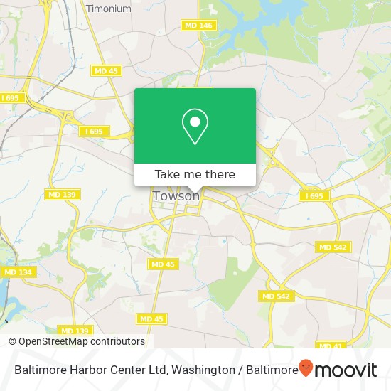 Baltimore Harbor Center Ltd map