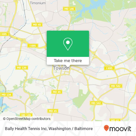 Mapa de Bally Health Tennis Inc