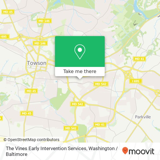 Mapa de The Vines Early Intervention Services