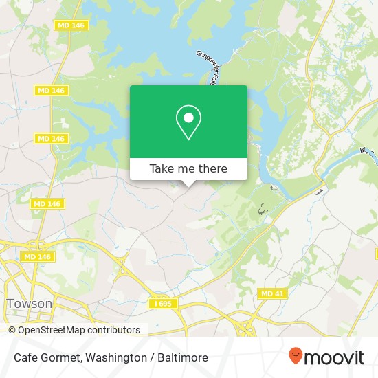 Cafe Gormet map