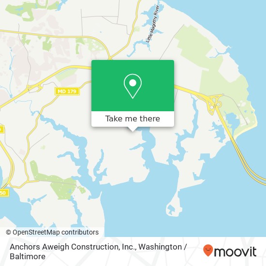 Mapa de Anchors Aweigh Construction, Inc.