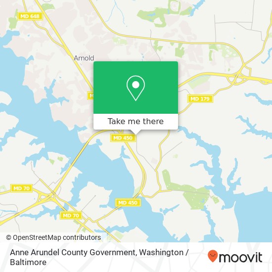 Mapa de Anne Arundel County Government