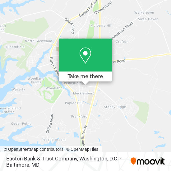 Easton Bank & Trust Company map