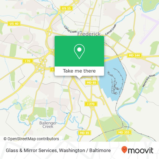 Glass & Mirror Services map