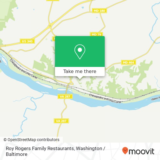Mapa de Roy Rogers Family Restaurants