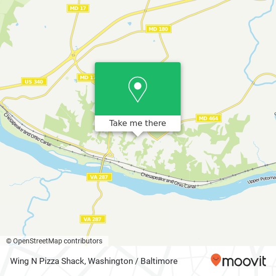 Mapa de Wing N Pizza Shack