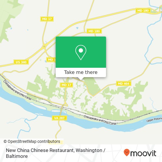 Mapa de New China Chinese Restaurant