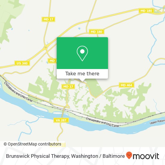 Brunswick Physical Therapy map