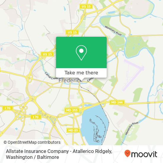 Mapa de Allstate Insurance Company - Atallerico Ridgely