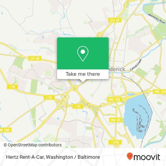 Hertz Rent-A-Car map