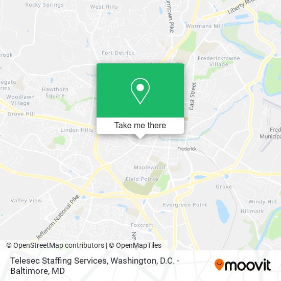 Telesec Staffing Services map