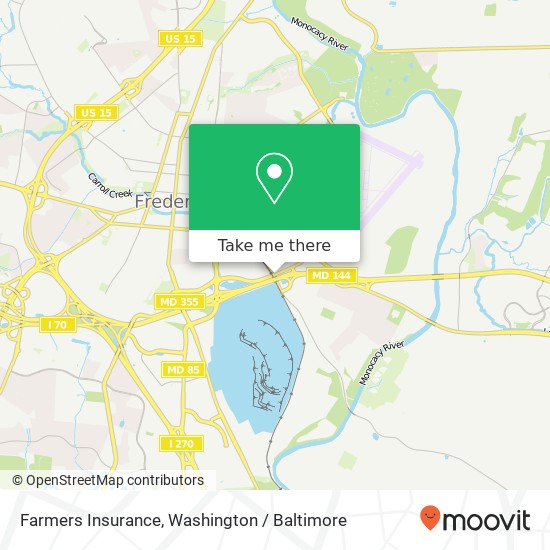 Mapa de Farmers Insurance