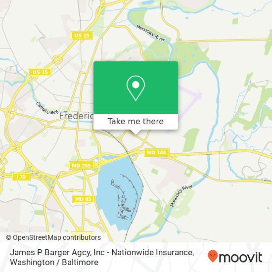 Mapa de James P Barger Agcy, Inc - Nationwide Insurance