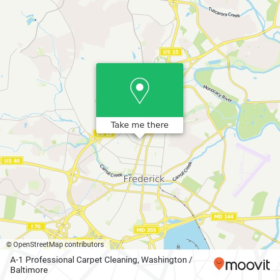 A-1 Professional Carpet Cleaning map