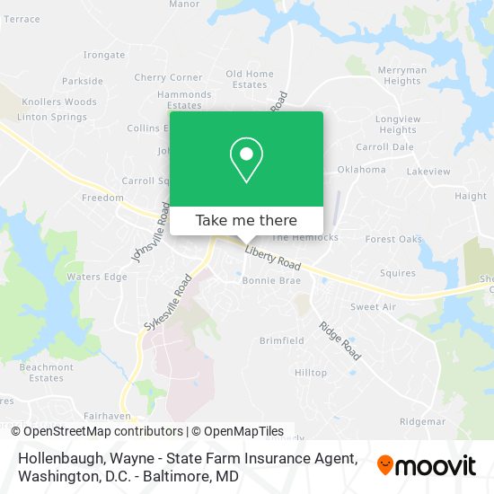 Mapa de Hollenbaugh, Wayne - State Farm Insurance Agent