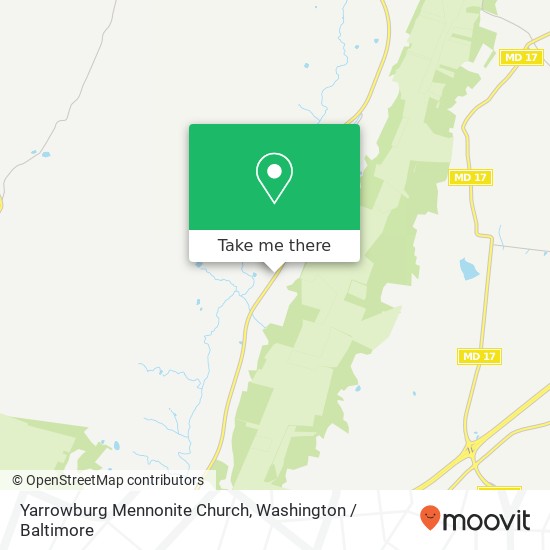 Yarrowburg Mennonite Church map