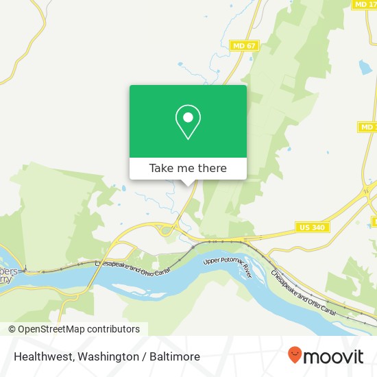 Healthwest map