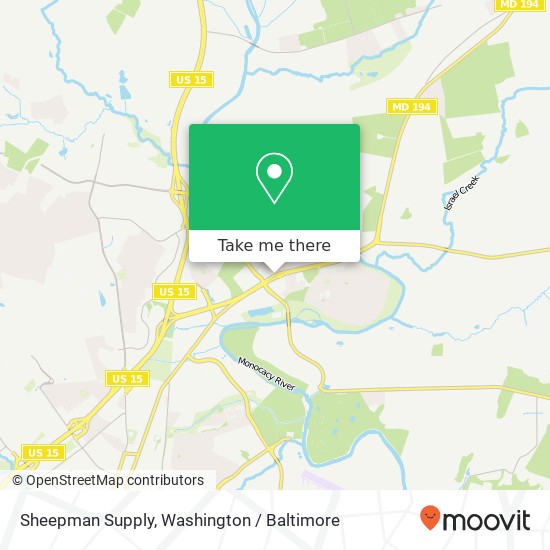 Sheepman Supply map