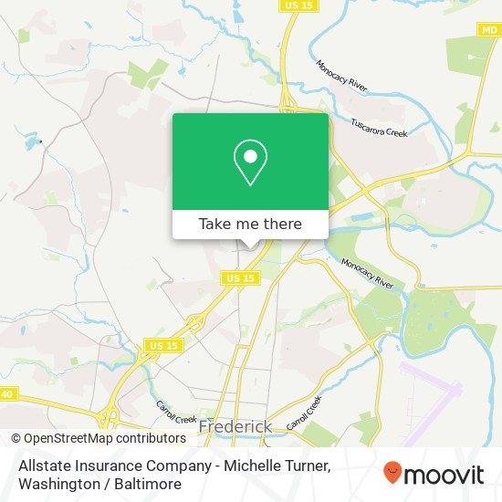 Allstate Insurance Company - Michelle Turner map