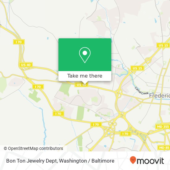 Bon Ton Jewelry Dept map