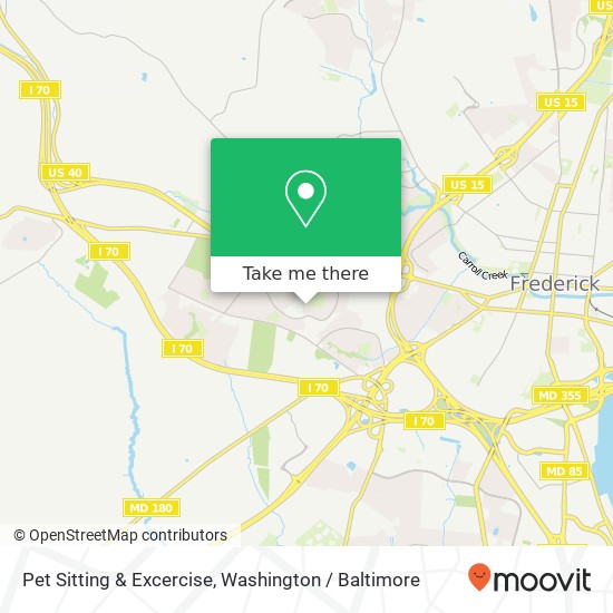 Pet Sitting & Excercise map
