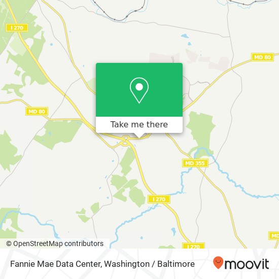 Fannie Mae Data Center map