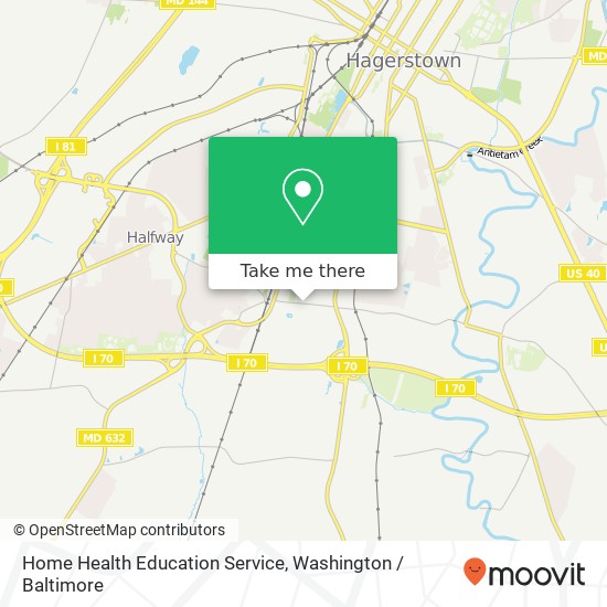 Mapa de Home Health Education Service