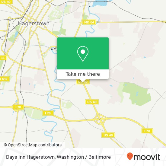 Mapa de Days Inn Hagerstown