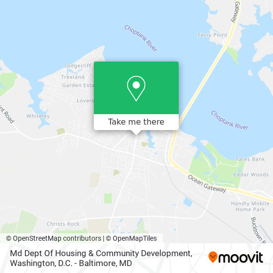 Mapa de Md Dept Of Housing & Community Development