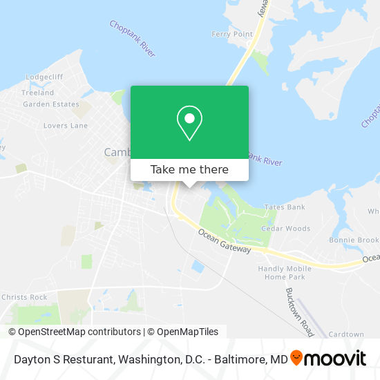 Dayton S Resturant map