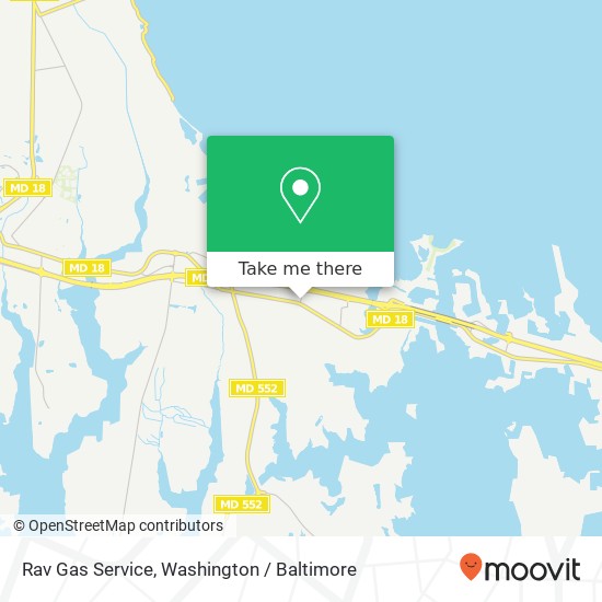 Rav Gas Service map