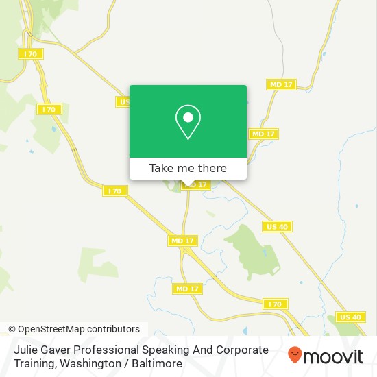 Julie Gaver Professional Speaking And Corporate Training map
