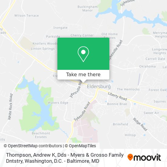 Mapa de Thompson, Andrew K, Dds - Myers & Grosso Family Dntstry