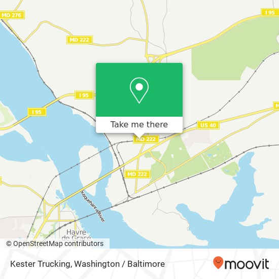 Kester Trucking map