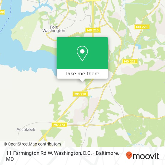 11 Farmington Rd W, Accokeek, MD 20607 map