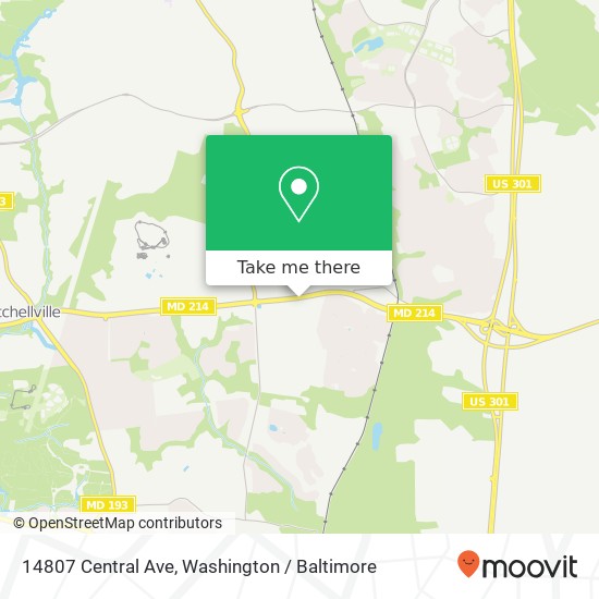 14807 Central Ave, Bowie, MD 20716 map