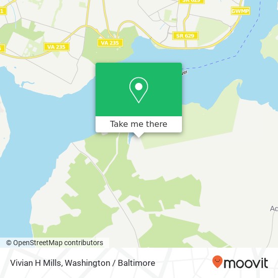 Vivian H Mills map