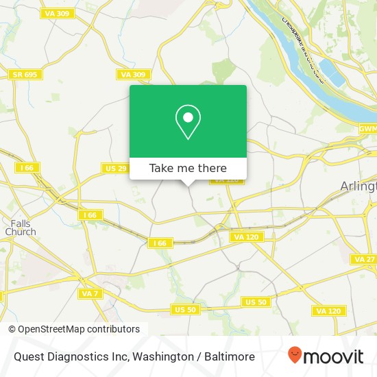 Quest Diagnostics Inc map