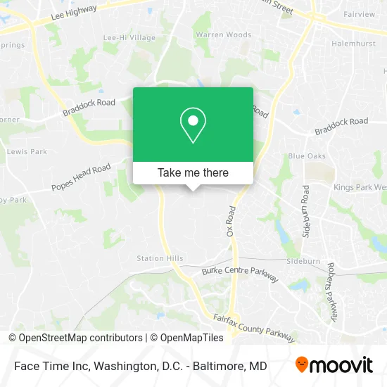 Face Time Inc map