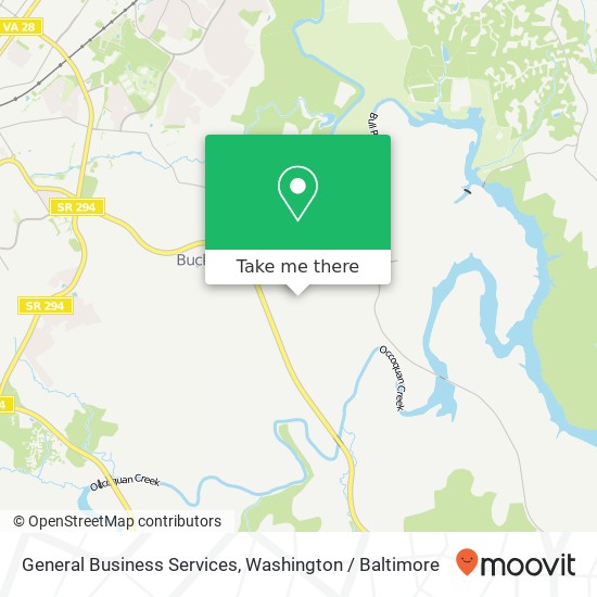 General Business Services map