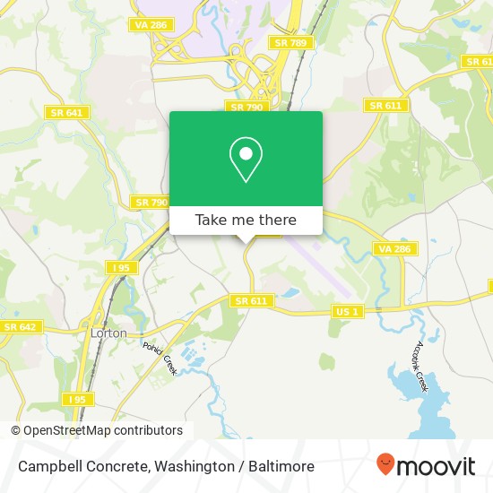 Mapa de Campbell Concrete