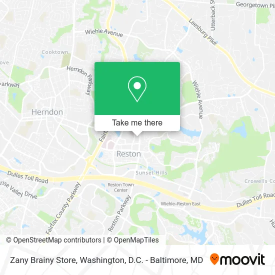 Zany Brainy Store map