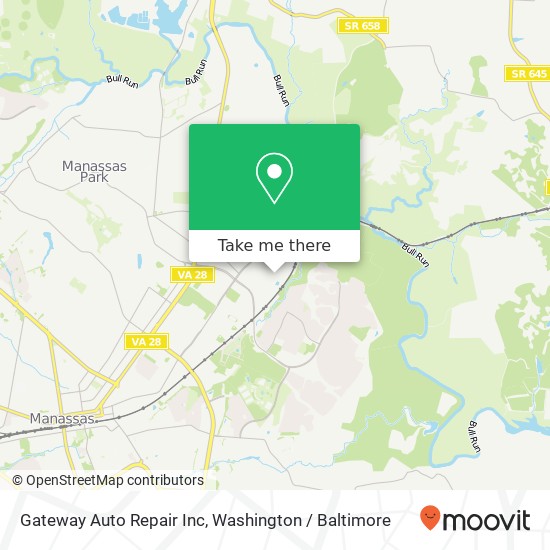 Mapa de Gateway Auto Repair Inc
