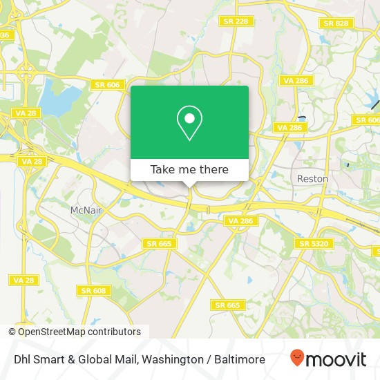 Mapa de Dhl Smart & Global Mail